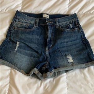 Sneak Peek Shorts - High waisted Jean shorts Sneak Peek Shorts - High waisted Jean shorts